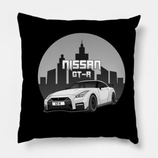 white gtr Pillow