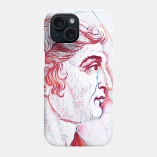 Cassius Dio Portrait | Cassius Dio Artwork | Line Art Phone Case