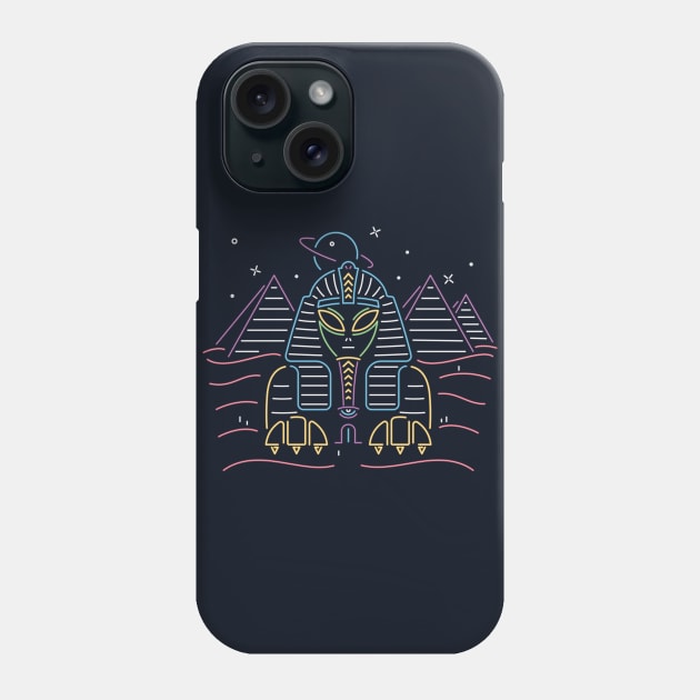 Alien Sphinx Phone Case by RyanRagnini