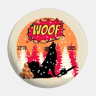 Wolf Winter Pin