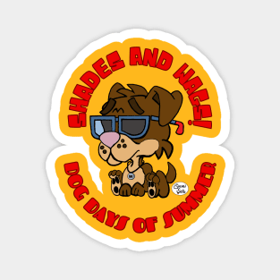 Shades and Wags Dog days of Summer Fritts Cartoons Magnet