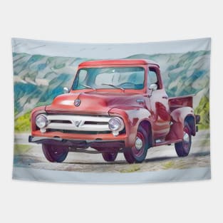 Classic 1953 Ford F100 Pick Up Truck Tapestry