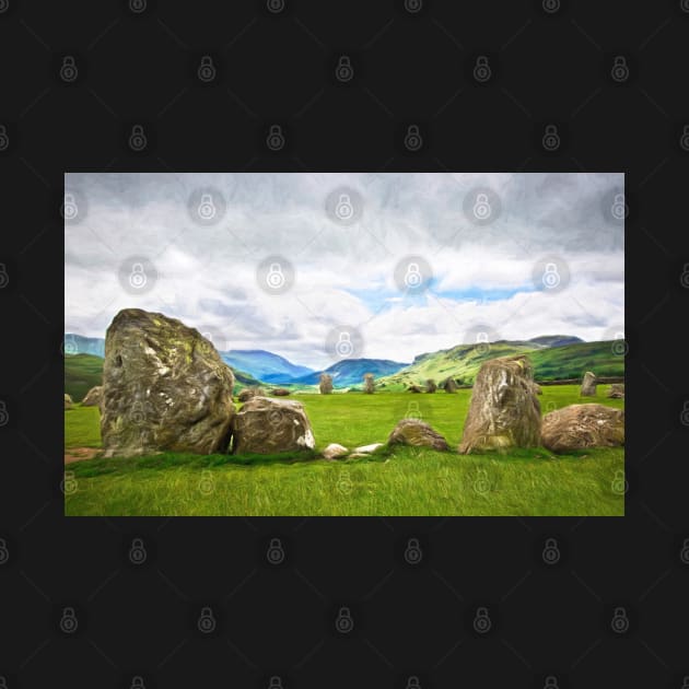 View From Castlerigg as Impressionist Art by IanWL