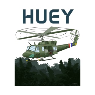 Huey Utility Helicopter Military Armed Forces Novelty Gift T-Shirt