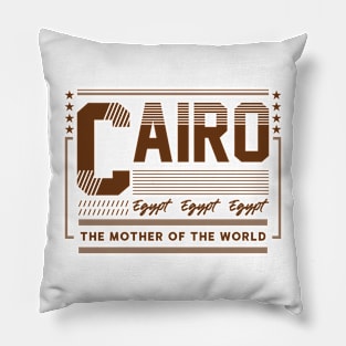 cairo egypt the mother of the world Pillow