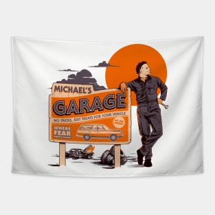 Michael's Garage Tapestry