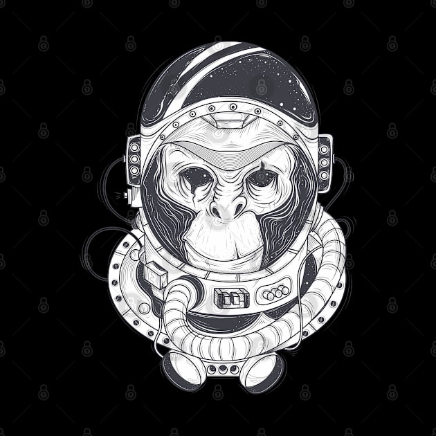 Astronaut Monkey by Mako Design 