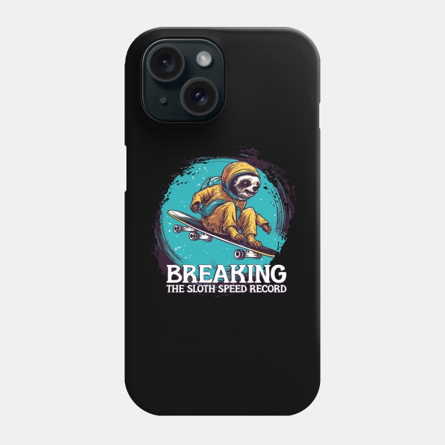 Breaking the Sloth Speed Record Phone Case by Pixy Official