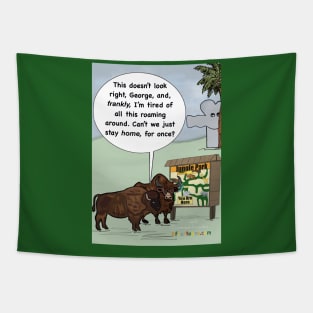 Introverted Buffalo Tapestry