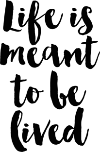 Life Is Meant To Be Lived Magnet