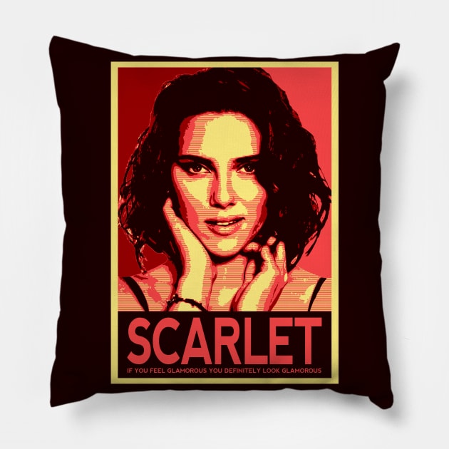 SCARLET Pillow by JonWKhoo