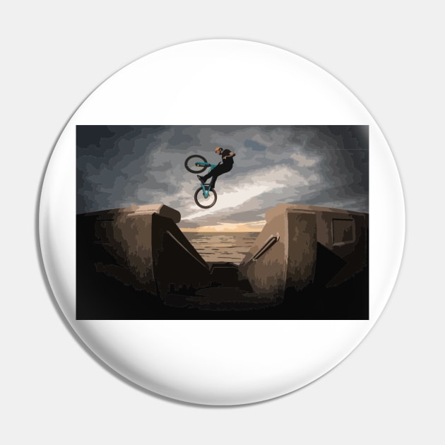 Danny Macaskill Painting Pin by gktb