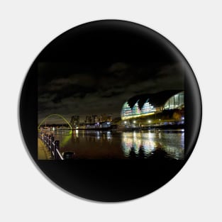 River Tyne Reflections Pin