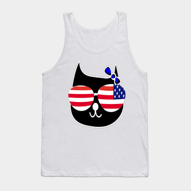 Patriotic Cat Kitten American Flag Patriotic Cat Kitten American