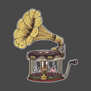 Carousel Gramophone T-Shirt