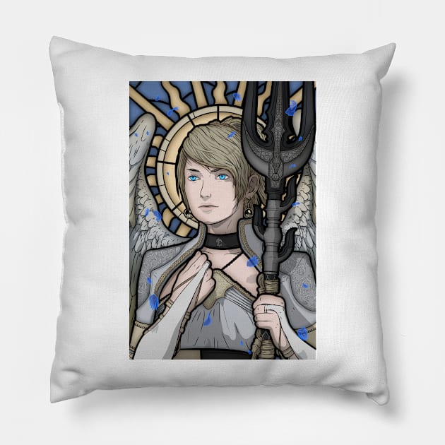 The Oracle - Lunafreya Pillow by svenpham