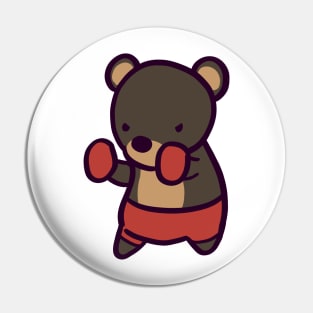 Boxing Bear Pin