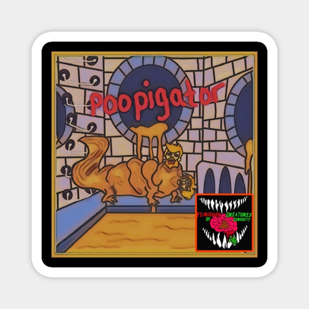 Poopigator Magnet by Cassie’s Cryptid Land