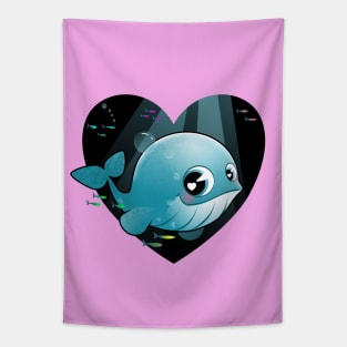 Baby blue whale Tapestry