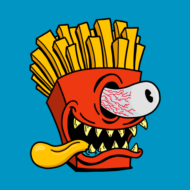 Fries monster by ogeraldinez