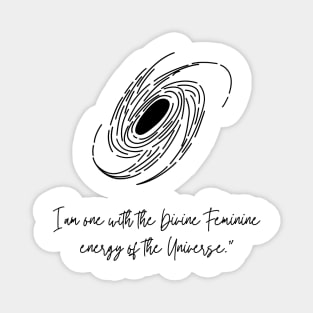 Divine Feminine Energy Line Art Magnet