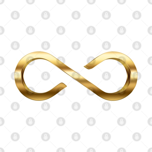 Gold Infinity Symbol For Autism by yphien