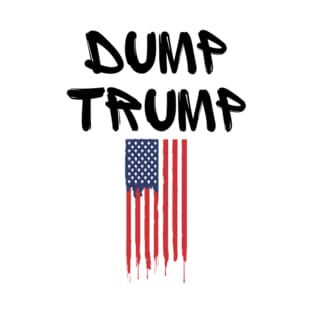 Dump Trump USA Flag T-Shirt