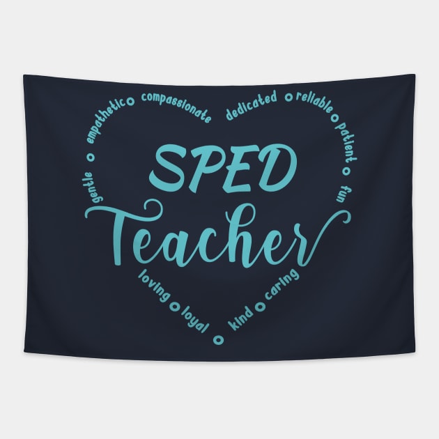 Sped Teacher Appreciation , Proud Special Education Gifts Tapestry by MoodPalace