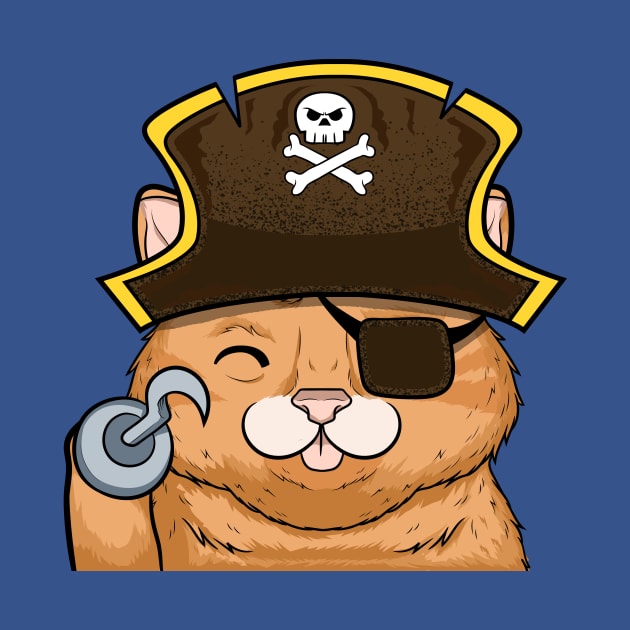 Funny cat halloween pirate by the house of parodies