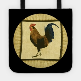 Little Red Rooster Yellow Tote