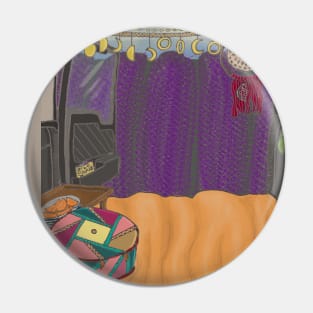 Camper Van Life - purple view Pin