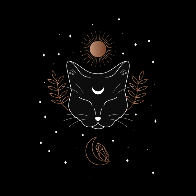 Mystical Black Cat by Metamorfose Design