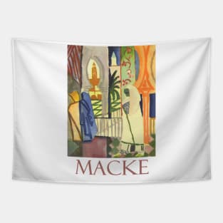 In the Temple Hall by August Macke Tapestry