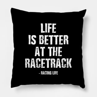 Dirt Track Racing Gear Checker Flag Racing Race Flag Pillow