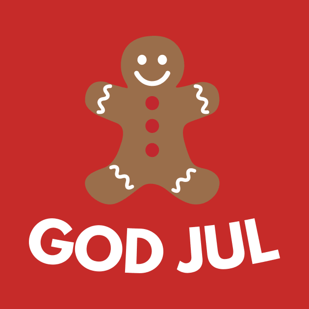 God Jul - Merry Christmas (Gingerbread Man) by swedishprints