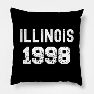 1998 Illinois Year State Tourist Memories Pillow