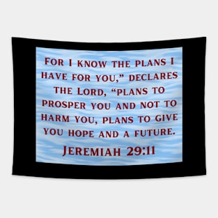 Bible Verse Jeremiah 29:11 Tapestry