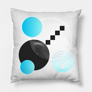 Abstract Blue Pillow