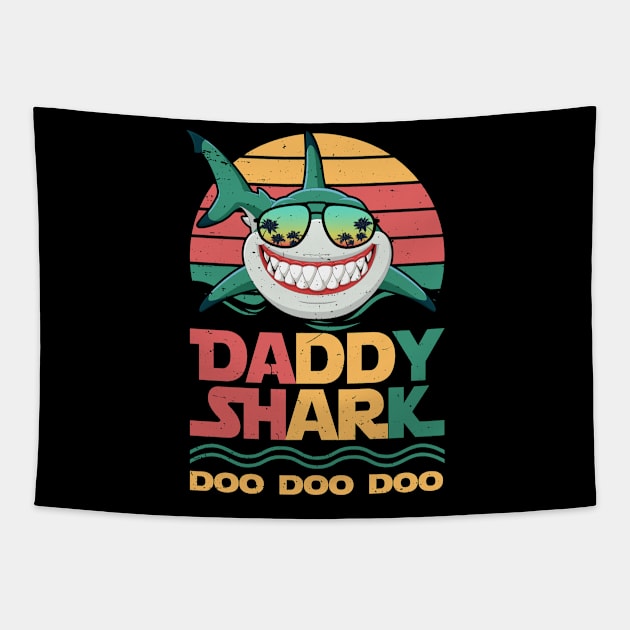 Daddy Shark Do Do Do Tapestry by Emart