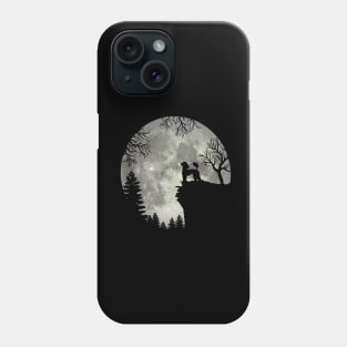 Poodle Dog And Moon Scary Halloween Phone Case