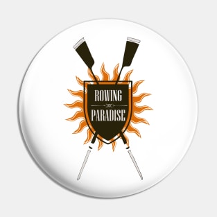 Rowing coat of arms - Rowing Paradise Pin