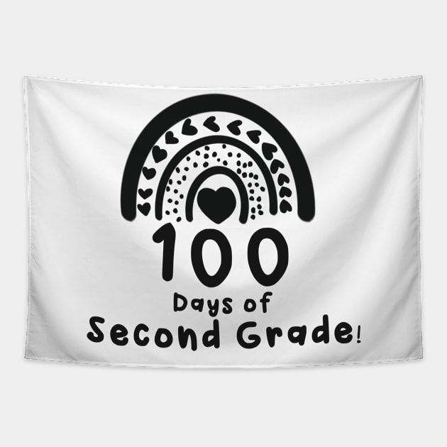 100 Days of Second Grade Rainbow Tapestry by Tabletop Adventurer