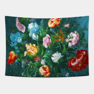 Flower in a Vase Vintage Painting Tapestry