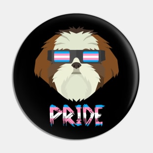 Shih Tzu Transgender Flag Lgbt Pin