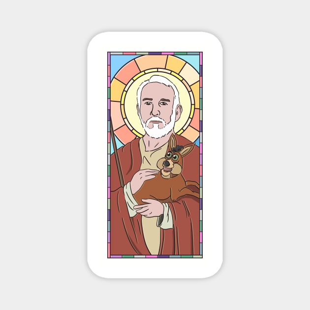 Gregg Popovich Stained Glass Magnet by opiester