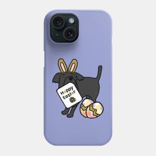 Happy Easter Dog in Easter Bunny Ears Phone Case