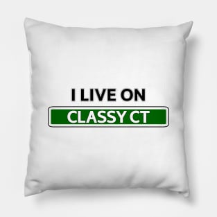 I live on Classy Ct Pillow