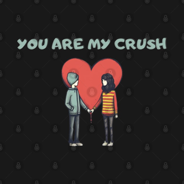 You Are My Crush, valentines day, minimalistic by Pattyld