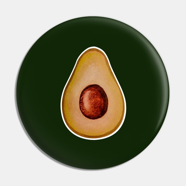 avocado Pin by tetiana12.art