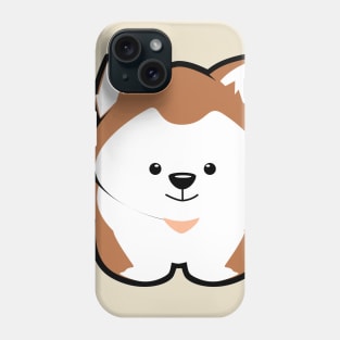 Husky Puppy Brown Phone Case